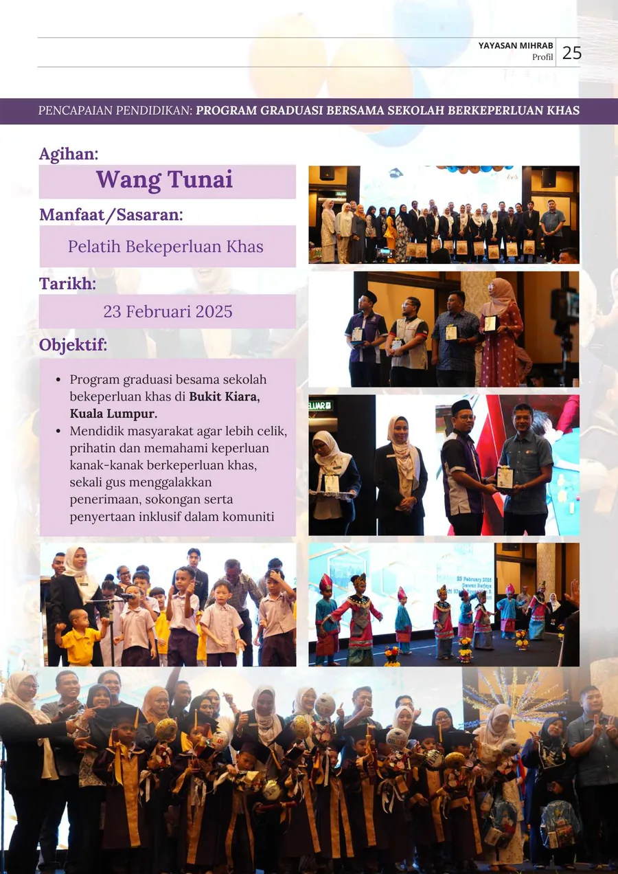 Aktiviti Program Graduasi Bersama Sekolah Berkeperluan Khas