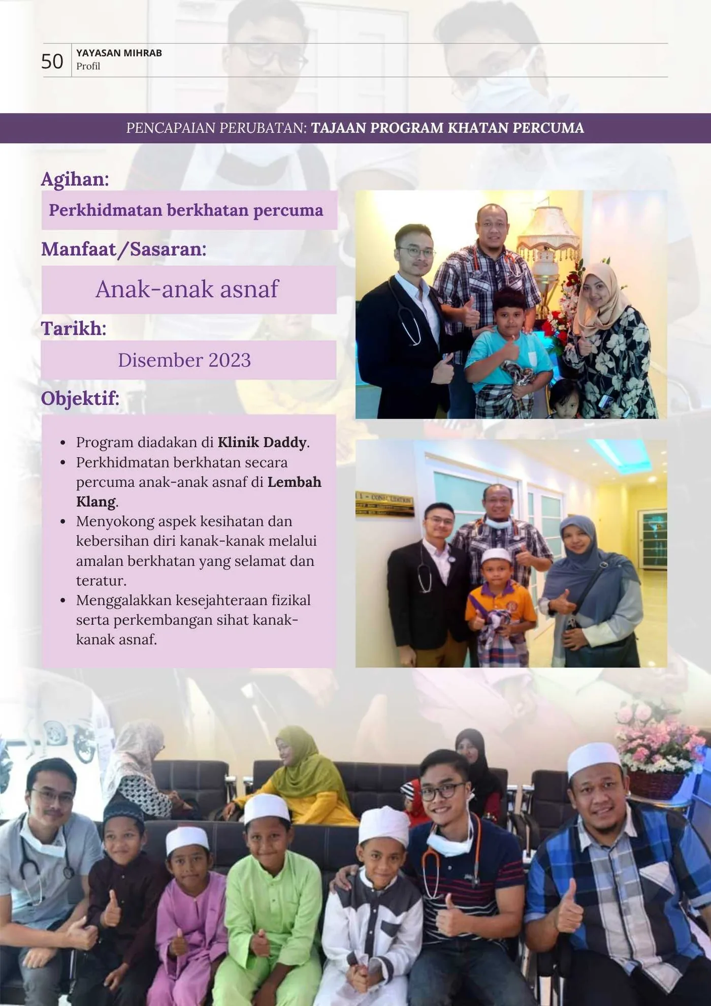 Poster Tajaan Program Khatan Percuma