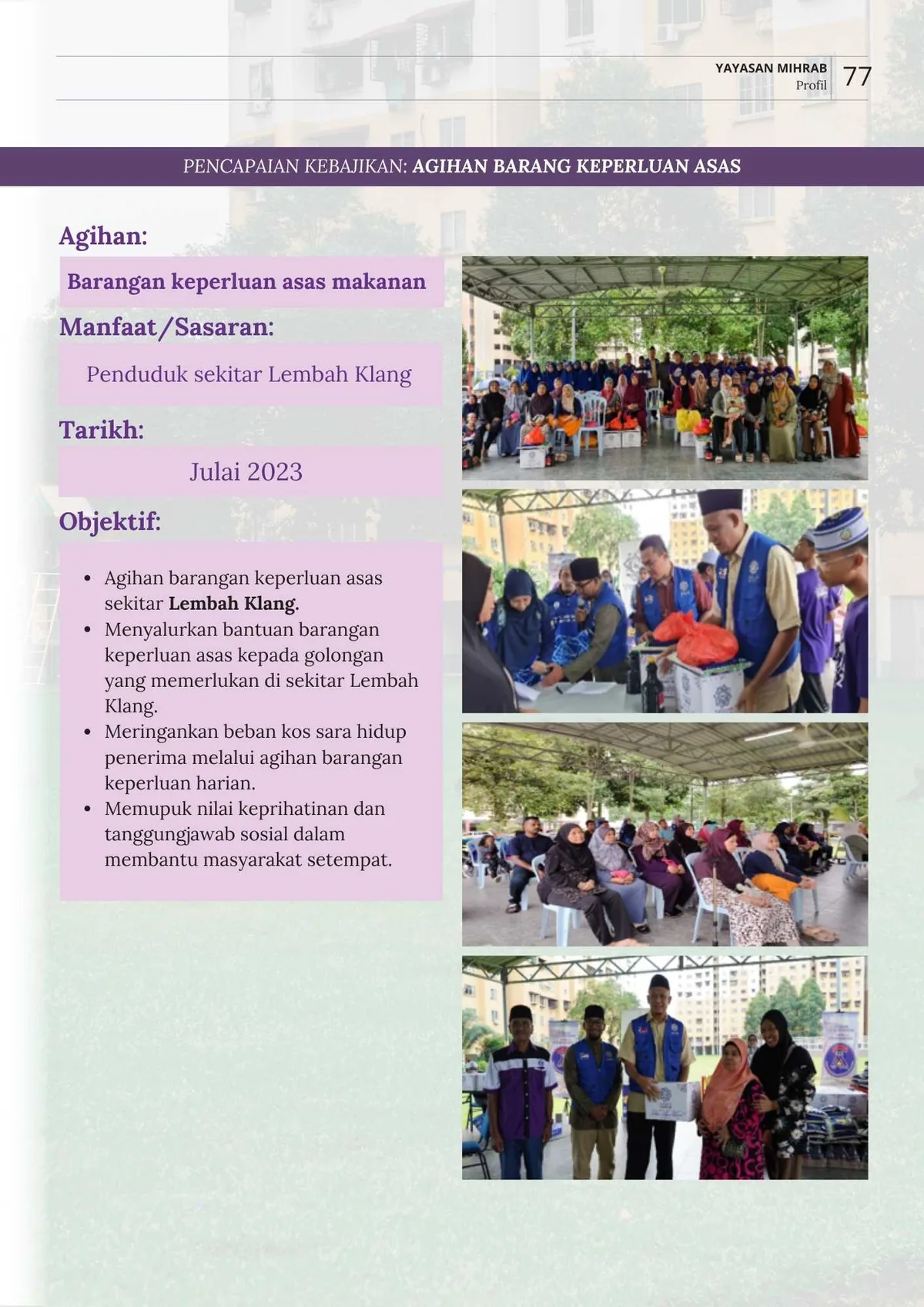 Aktiviti Agihan Barang Keperluan Asas
