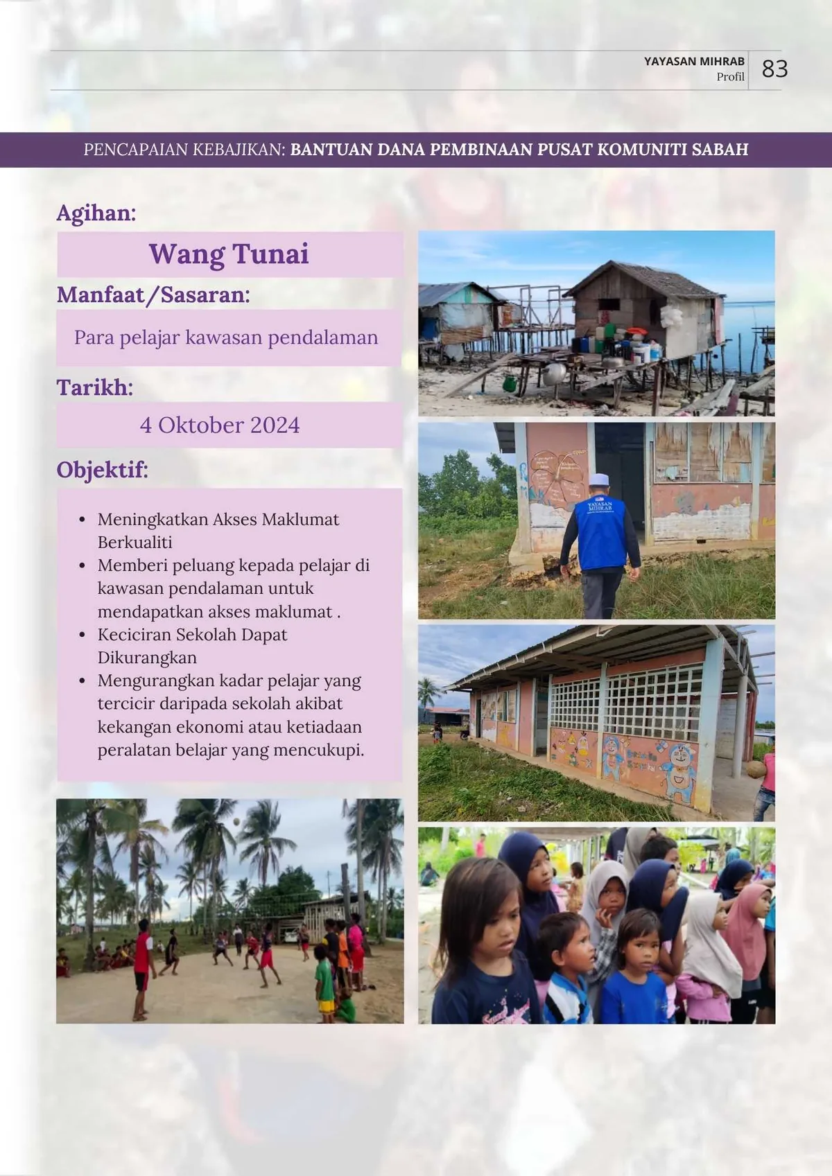 Poster Bantuan Dana Pembinaan Pusat Komuniti Sabah