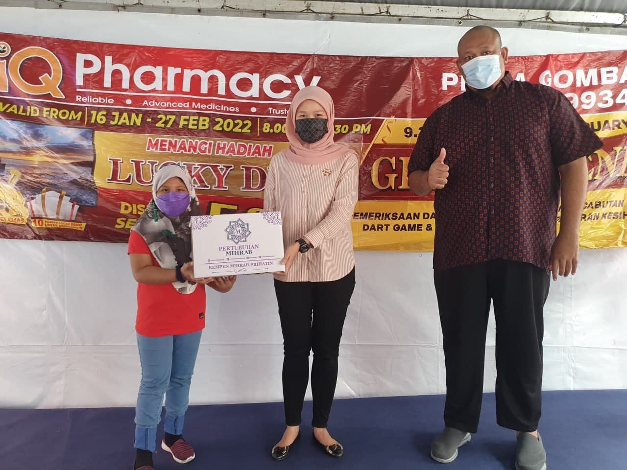 Penerima manfaat kempen pendidikan dan kebajikan Yayasan Mihrab