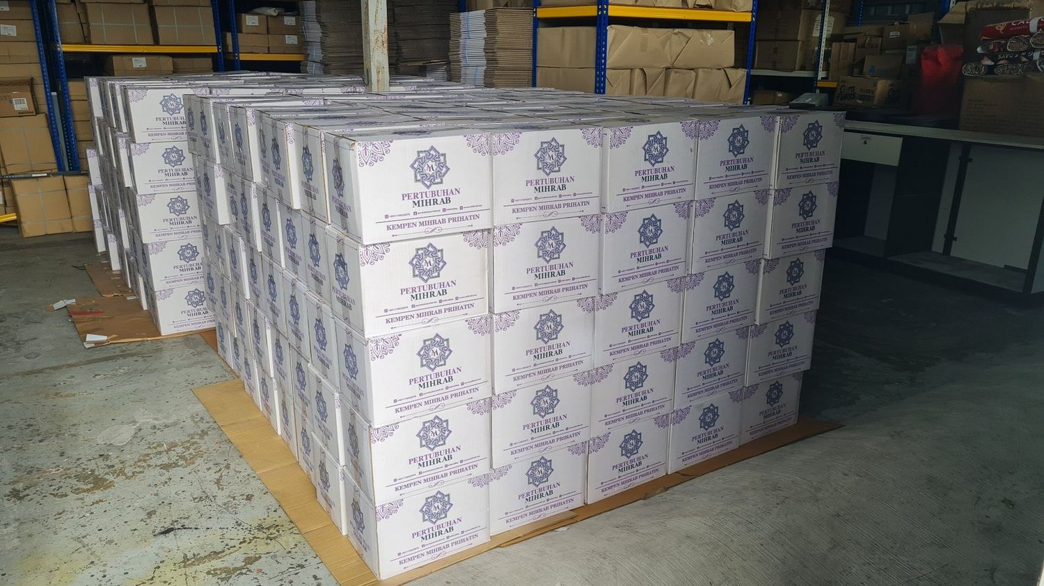 Stok kit pengurusan jenazah Kempen Kifayah Yayasan Mihrab